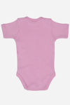 Picture of %100 Organik Pamuk Pembe Kısa Kollu Bebek Çıtçıtlı Zıbın Body
