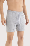 Picture of Erkek Paçalı Külot Boxer Gri %100 Pamuk Penye