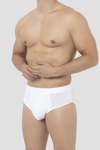 Picture of Erkek Bambu Slip Külot Düz Beyaz