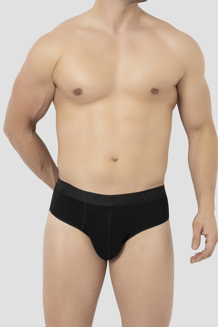 Picture of Erkek Bambu Slip Külot Düz Siyah