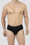 Picture of Erkek Bambu Slip Külot Düz Siyah