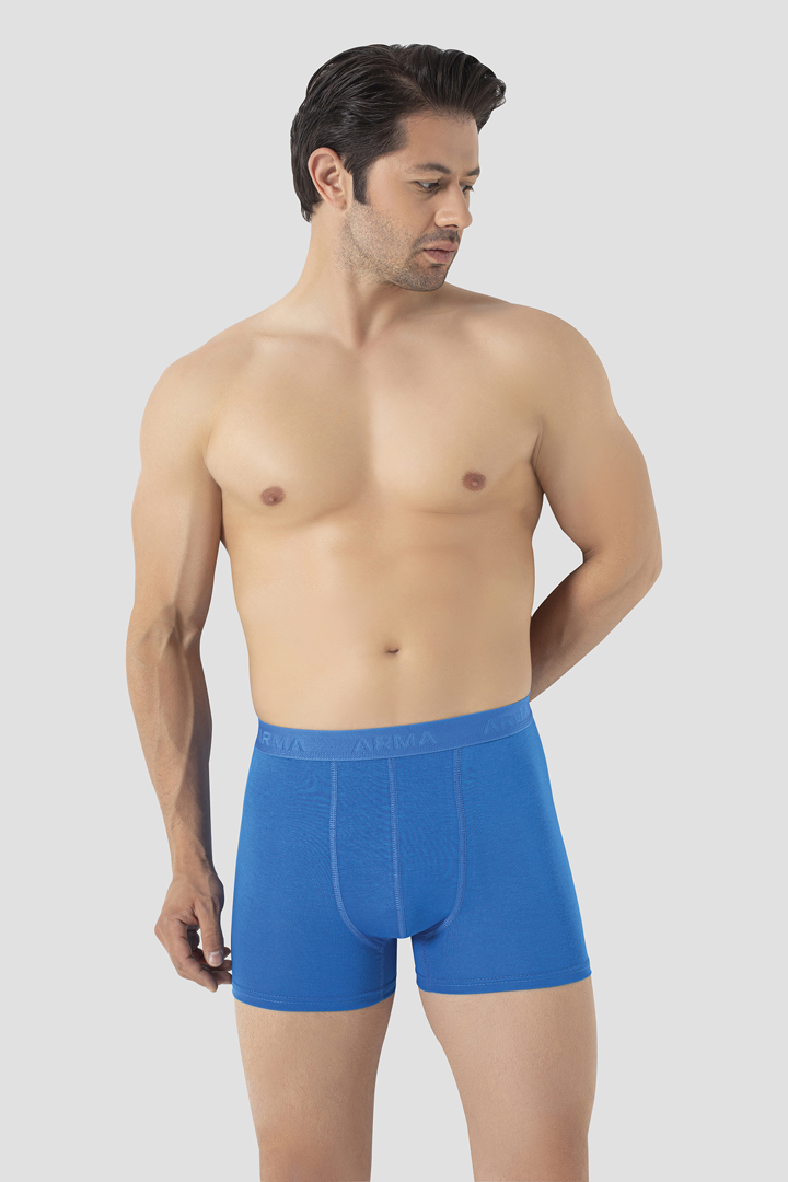 Picture of Erkek Mavi Bambu Boxer