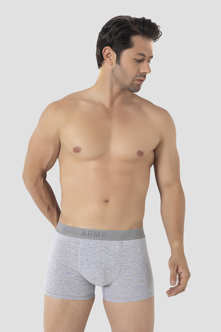 Picture of Gri Erkek Boxer Pamuklu  Likralı