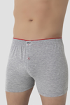 Picture of Erkek Gri Düğmeli Boxer Süprem (%100 Pamuk)
