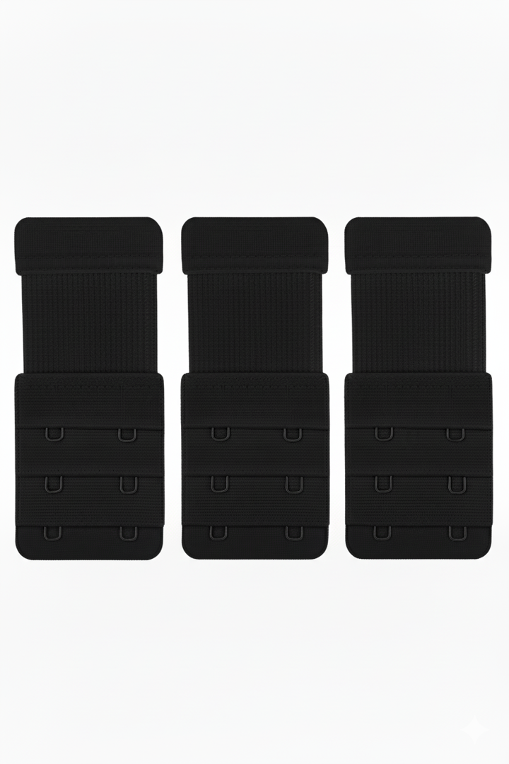 Picture of 3 Adet Ten Lastikli Sütyen Uzatma Agrafı 2 Kancalı Ek Aparat - kopya