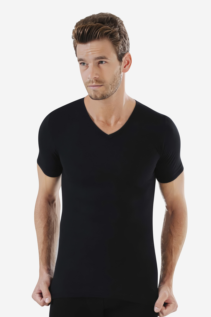 Picture of Erkek V Yaka T-Shirt Penye Süprem (%100 Pamuk)