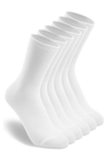 Picture of 6'lı Unisex Pamuklu Düz Beyaz Tenis Çorap Seti Soket Boy