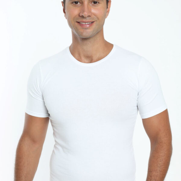 Men's T-Shirt with Elastane Crew Neck