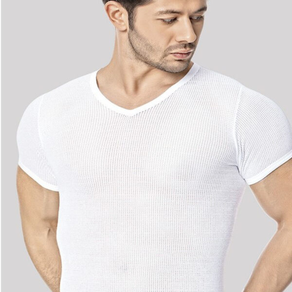 Men's File T-Shirt V-Neck (100% Cotton)