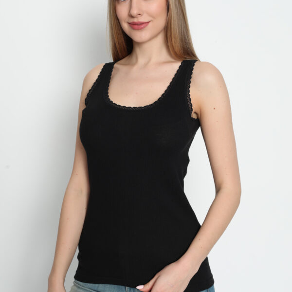 Women's Thick Strap Lace-Trimmed Tank Top