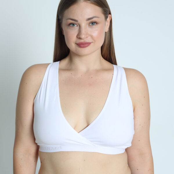 Maternity Nursing Bralette Sports White Half Tank Top