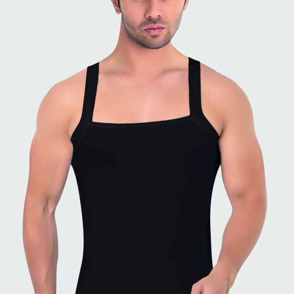 Men's Rib Knit Geniş Biyeli Tank Top 100% Cotton