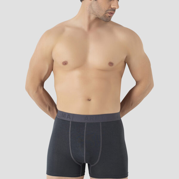 Füme Erkek Boxer Pamuklu   Likralı