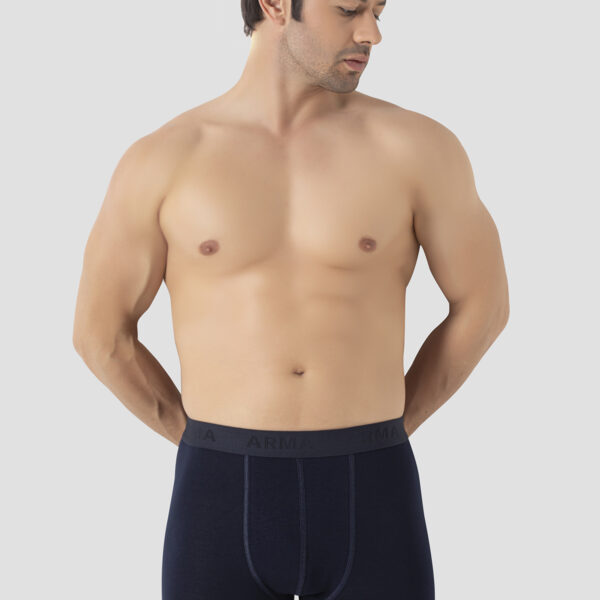 Men's Navy Boxer Briefs Cotton with Elastane