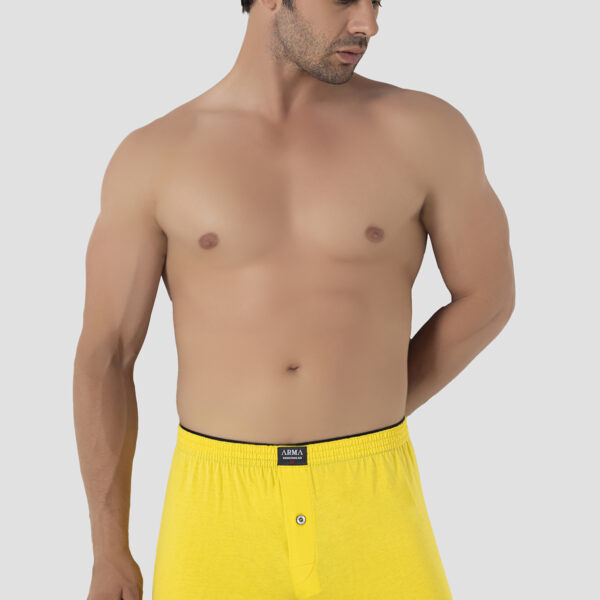 Button-Fly Men's Boxer Briefs Single Jersey (100% Cotton)