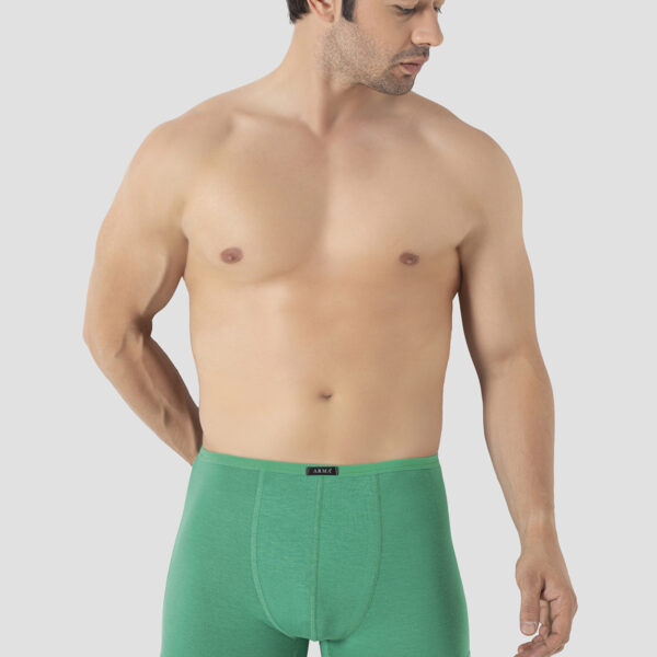 Men's Green Bamboo Boxer Briefs Thin Elastic Waistband