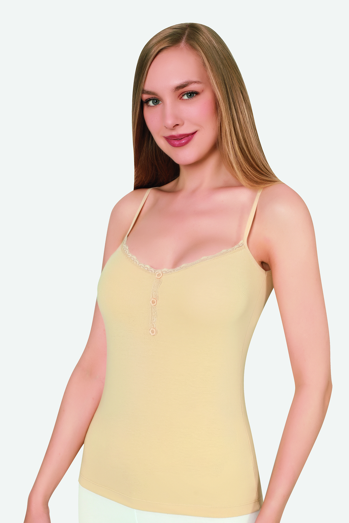 0013516_kadin-dugmeli-atlet-ip-aski-likrali.jpeg Women's Buttoned Tank Top Spaghetti Strap with Elastane - Image 1